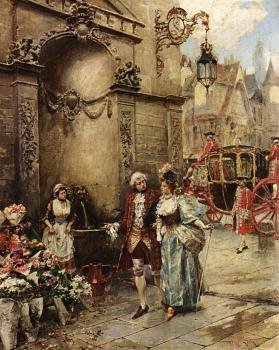Henri Victor Lesur : A Visit To The Florist